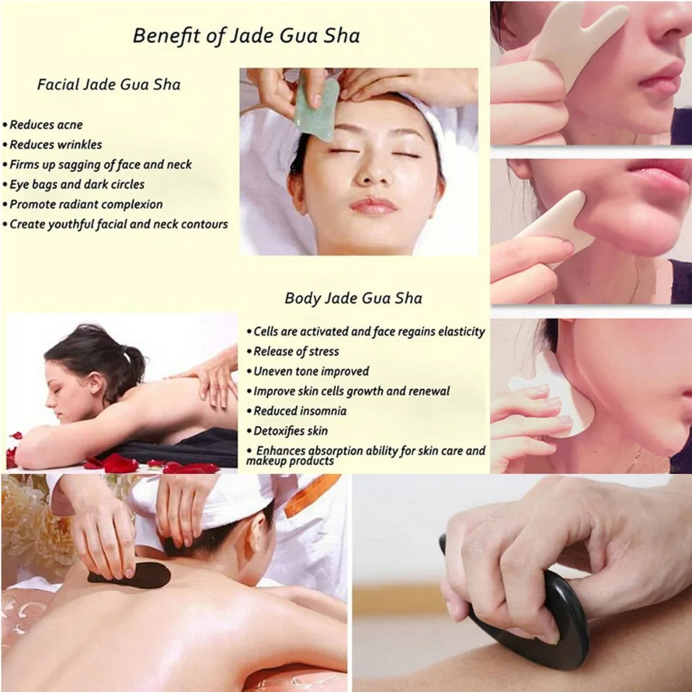 Rose Quartz Gua Sha Board – Face & Eye Massage