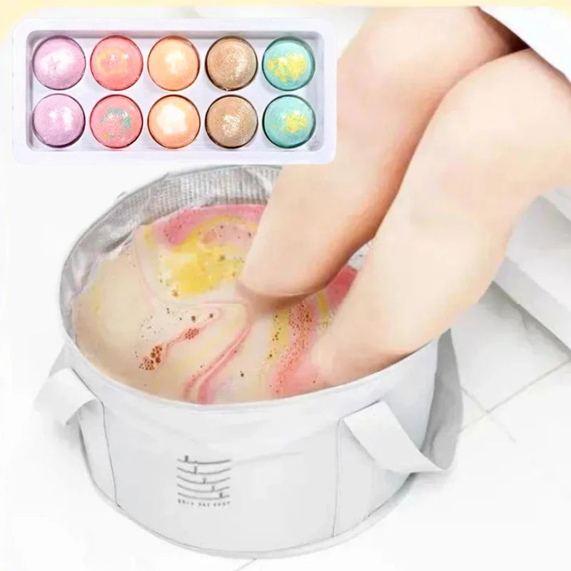 Aromatherapy Bath Salt Bomb Set – 10 Pack