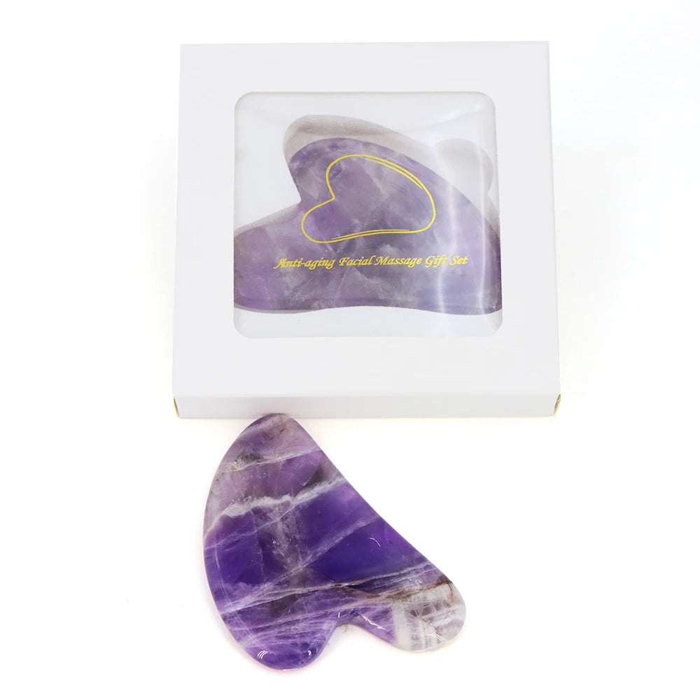 Rose Quartz & Amethyst Gua Sha Massage Board