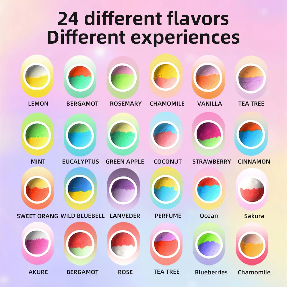 Kids Bath Bombs Gift Set with Surprise – 24 Pack