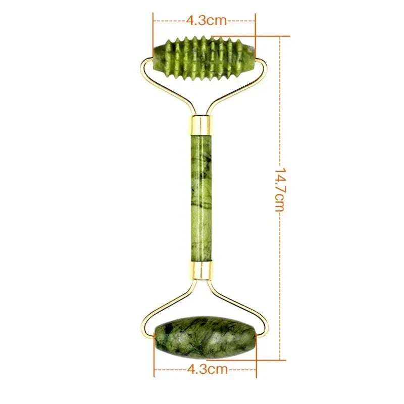Jade Roller & Gua Sha Face Massage Set