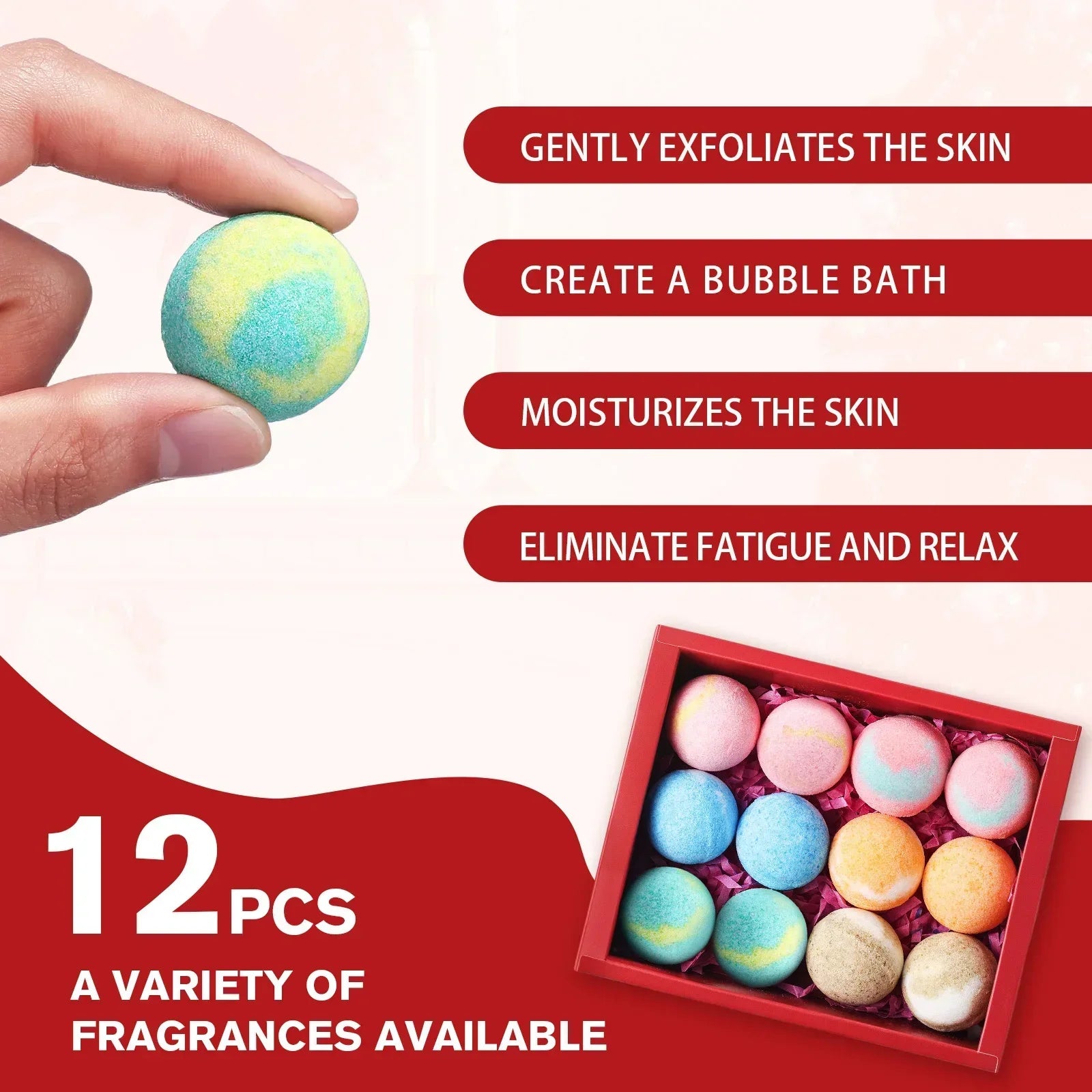 Sea Salt Bath Bomb Gift Set – 12 Pcs Foot Spa