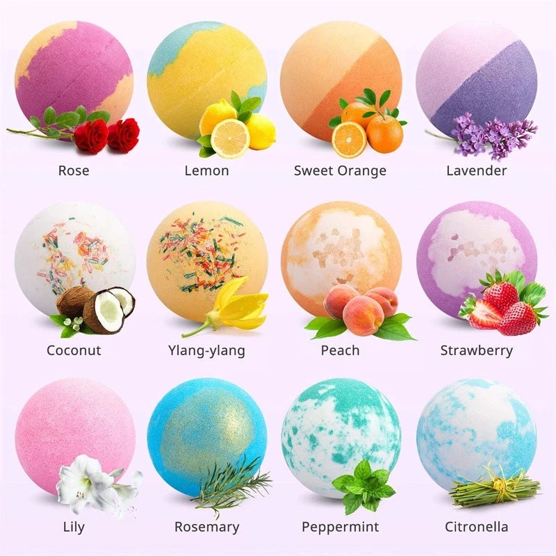 Aromatherapy Bath Salt Bomb Set – 10 Pack